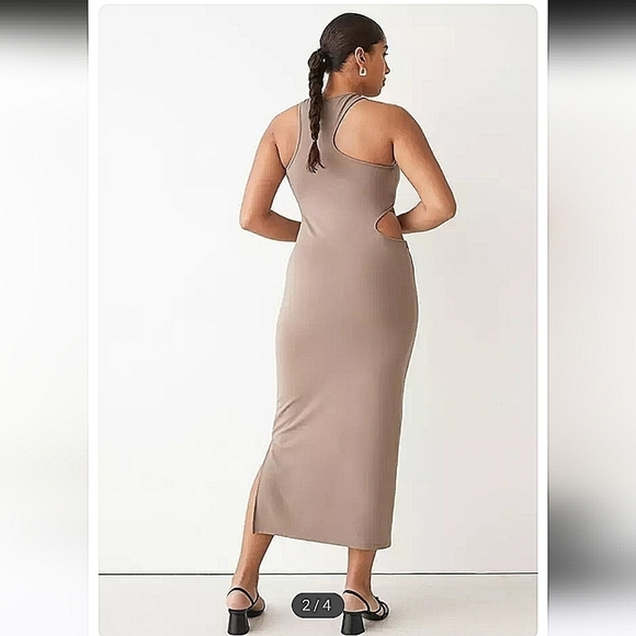 And Other Stories-Cut Out Bodycon Midi Dress-Size 4 - Picture 3 of 16
